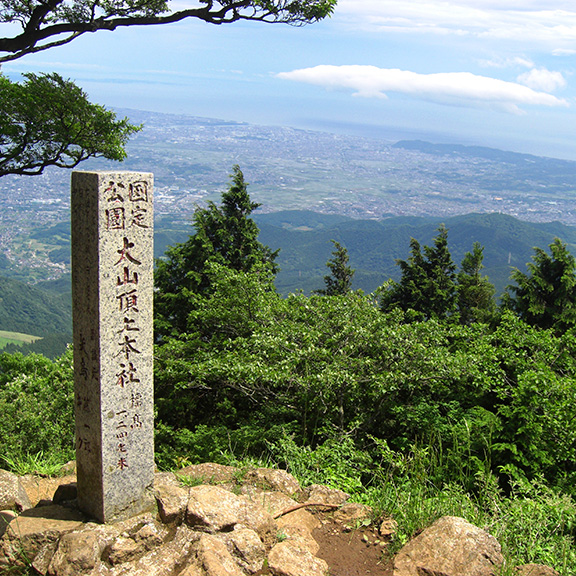 大山山頂からの眺望